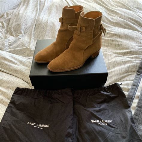 ysl wyatt 30|Saint Laurent Wyatt 30 Jodhpur Boots .